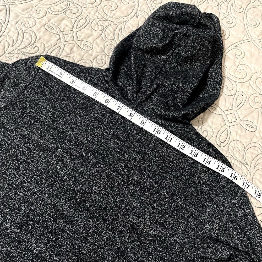 Lee Kid’s Sweatshirt With Hoodie Lightweight Charcoal Black L 14/16 Cotton Blend - Picture 10 of 15